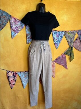 Eddie Bauer x Baja East Beige Drawstring High-Waist Jogger Pants - Women